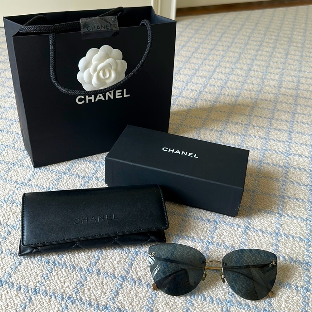 Chanel Sunglasses with bag and box